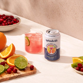 Spindrift Cosnopolitan bubbles on ice show refreshing finish