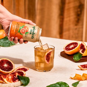 Spindrift fruit juice swirls showcase natural flavor blending
