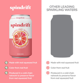 Can on ice, Spindrift Grapefruit Sparkling Water delivers crisp refreshment