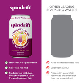 Spindrift Island Punch 24-pack on display, convenient for gatherings
