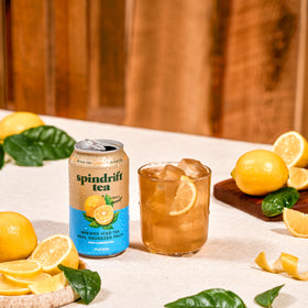 Spindrift Lemon Black Tea snack-pairing suggests light pairing options for enjoyable moments.