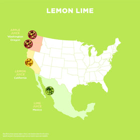 Spindrift Lemon Lime poured into a glass shows crisp carbonation and citrus flavor.