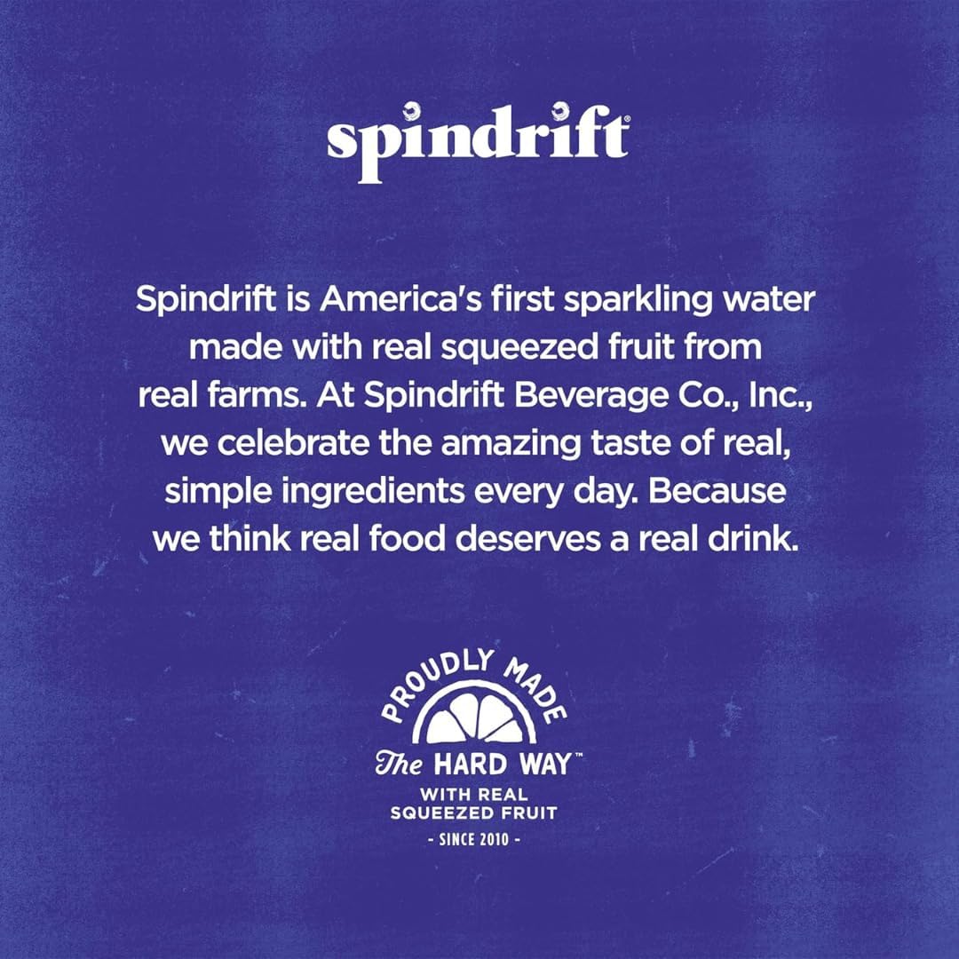 Spindrift lightly carbonated bubbles closeup conveys crisp, fuller flavor.