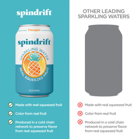 Spindrift Pineapple 24-pack front view for easy stocking