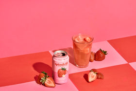 Spindrift real fruit visible on can with natural flavor appeal