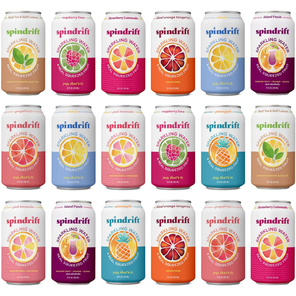 Spindrift ultimate variety pack front view for tastings with friends