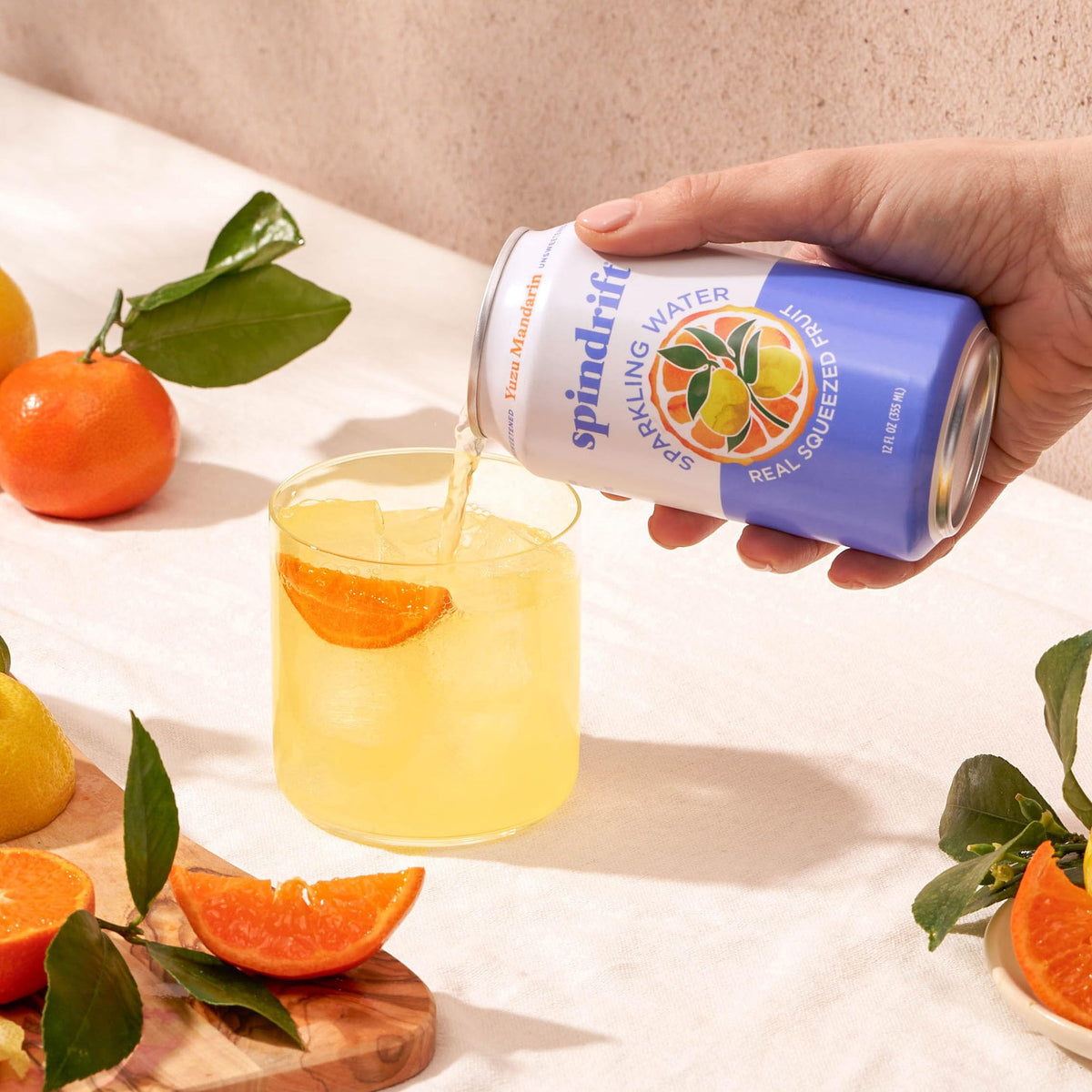 Spindrift Yuzu Mandarin 24-pack signals convenient refreshment for gatherings.