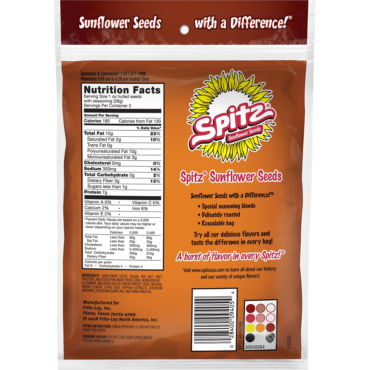 Spitz fire-roasted sunflower seeds close-up highlighting glossy kernels and even roast.