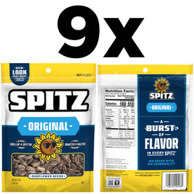 Spitz Sunflower Seeds Salted roasted close-up highlights crunchy texture.