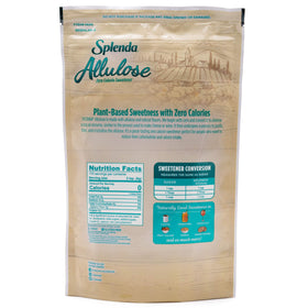 SPLENDA Allulose labeling emphasizes keto-friendly and zero net carbs.