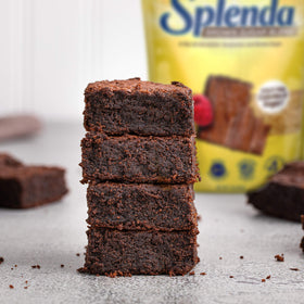 Close-up of Splenda Brown Sugar Blend showing color and texture for brown sugar-like results.