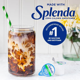 SPLENDA French Vanilla label emphasizes gluten-free and lactose-free options.