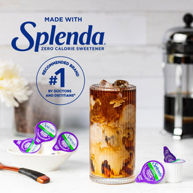 Individual SPLENDA creamer cups in packaging, shelf-stable and convenient