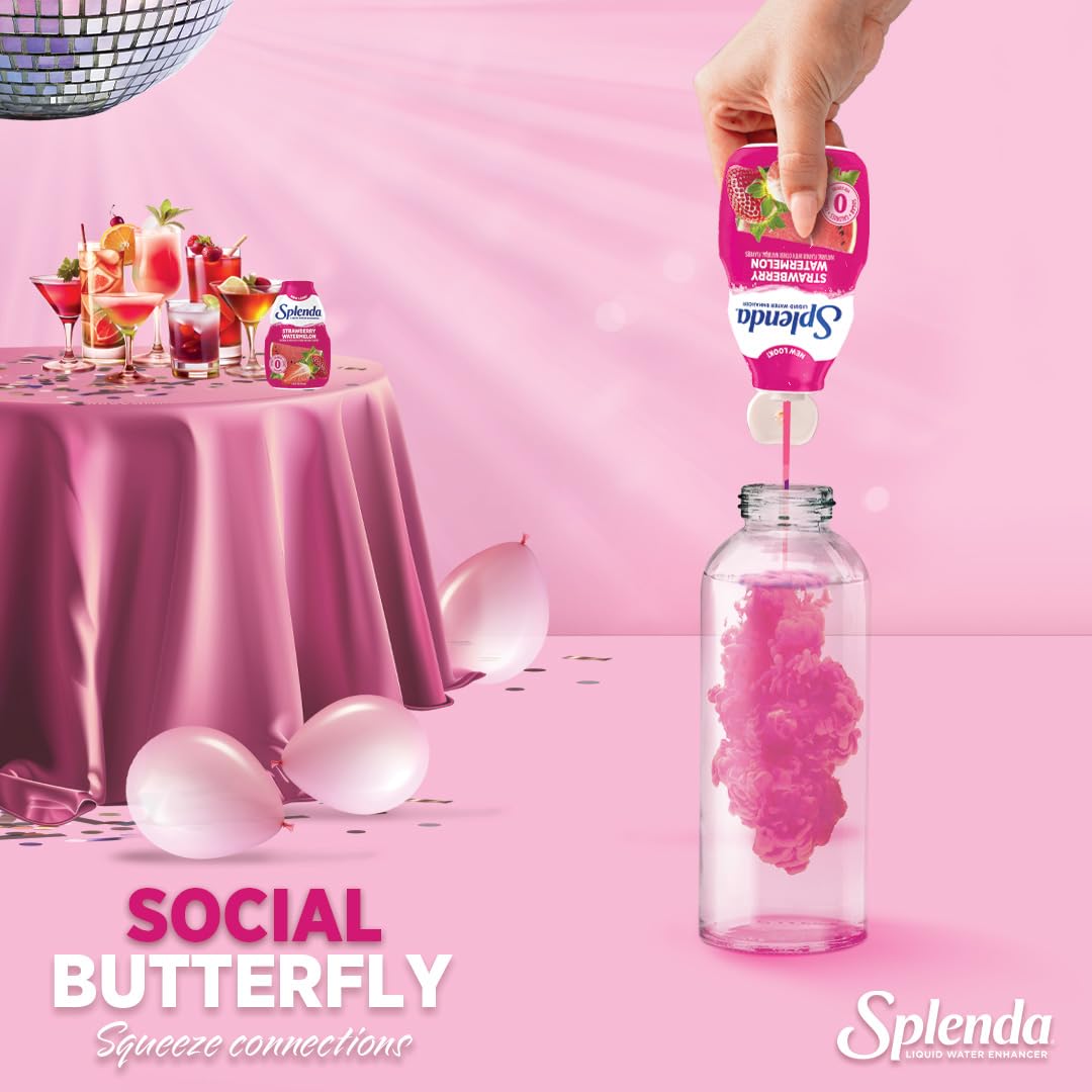 Bottle shows 30 servings per SPLENDA water enhancer