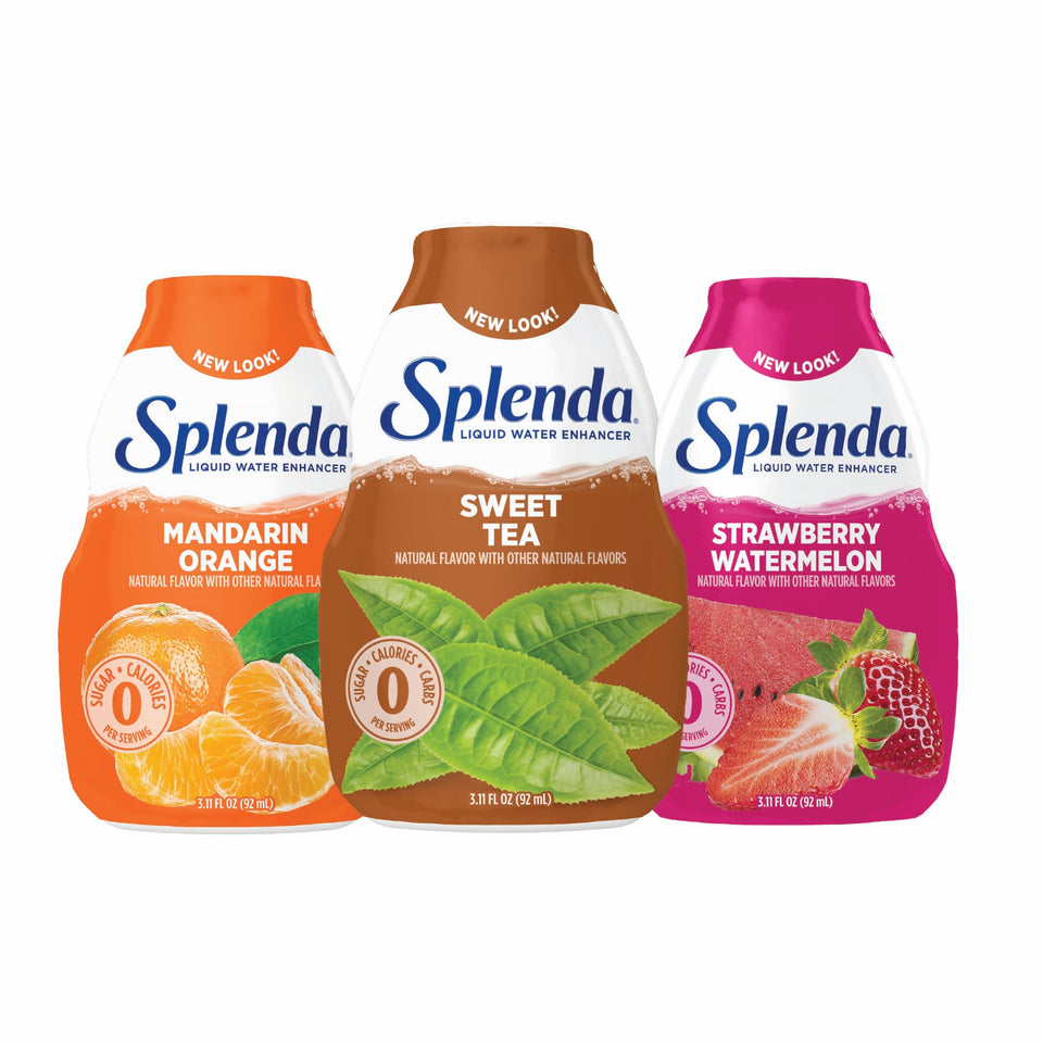 Splenda liquid water enhancer mandarin orange bottle for zero calorie flavor