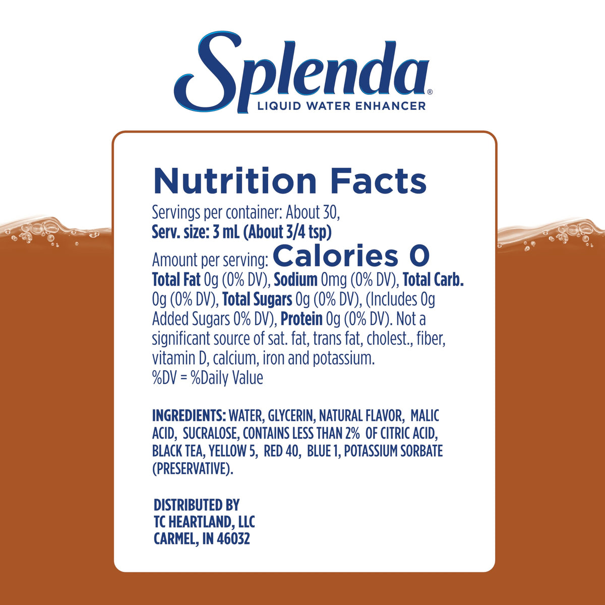 Three pack variety SPLENDA liquid water enhancer for flavors
