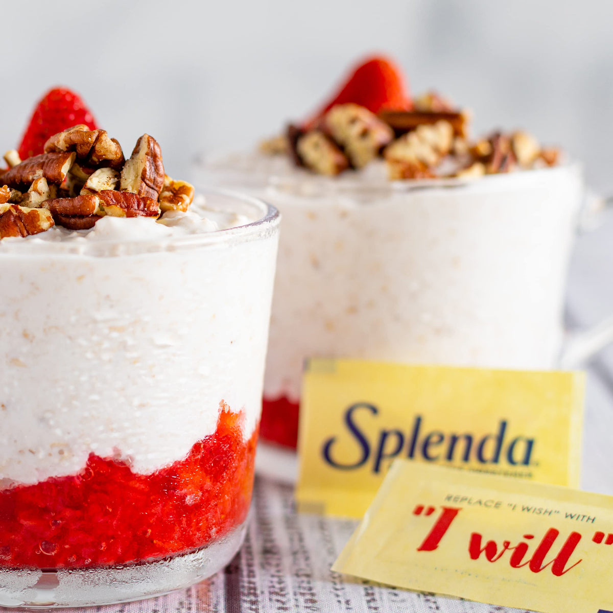 SPLENDA packaging variety label showcasing 1200 count packs