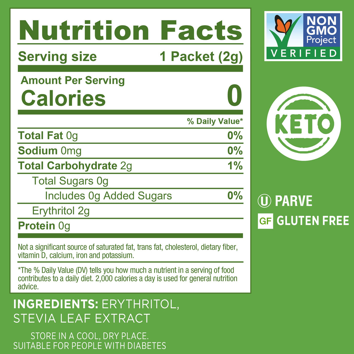 SPLENDA Stevia granulated powder ready for baking and daily use.