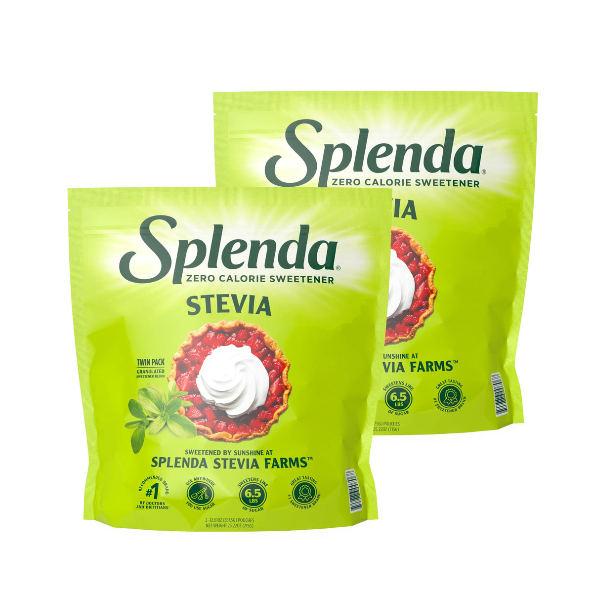 Splenda Stevia Zero Calorie Baking Powder Twin Pack ready for sugar-free recipes