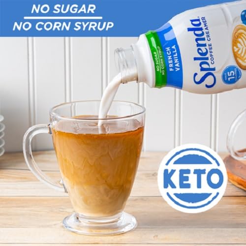 SPLENDA Sugar Free creamer stored in fridge after opening preserves flavor.