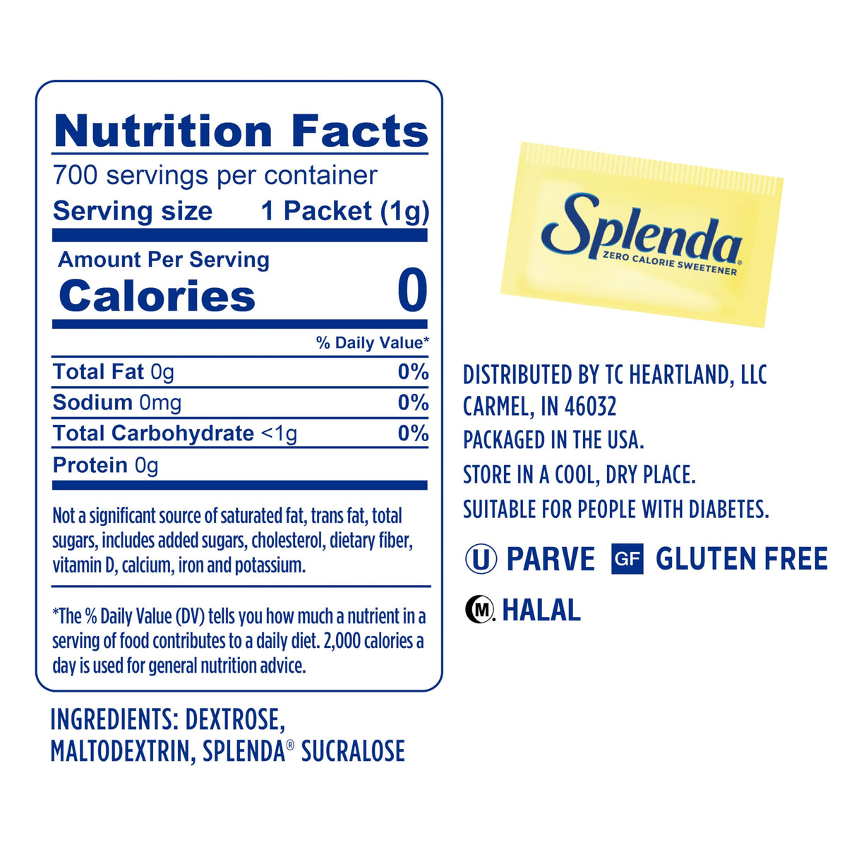 Splenda zero-calorie packets baking scene ideal for sugar-free recipes.