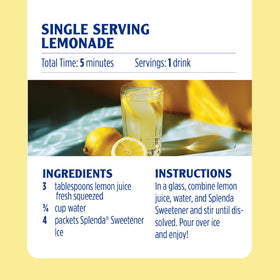 Splenda zero-calorie packets kitchen drawer ready for quick sweetness.