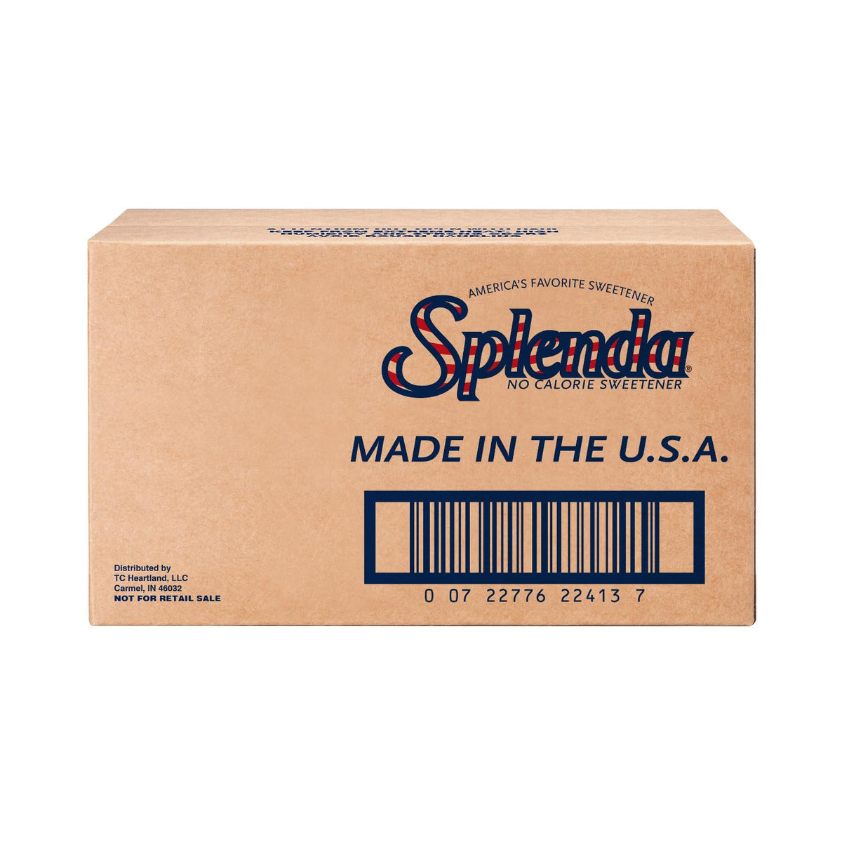 SPLENDA zero-calorie packets in USA packaging for sugar-free sweetness anytime.