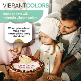 Splendid Sensations allergen-free and kosher edible sheets for inclusive desserts.