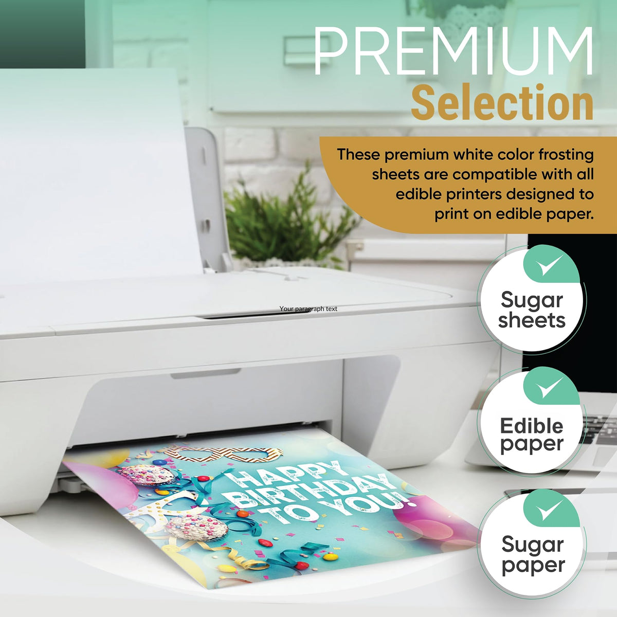 Splendid Sensations professional and home bakers can print edible images with ease.