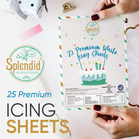 Splendid Sensations edible paper printer-ready sheets for easy cake image prints.