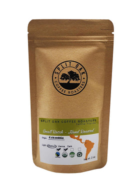 Split Oak Coffee Roasters Gift Box contents, nine coffees for a global tasting.