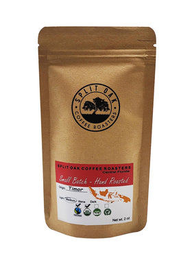 Split Oak Coffee Roasters Gift Box unboxing reveals a ready-to-gift experience.