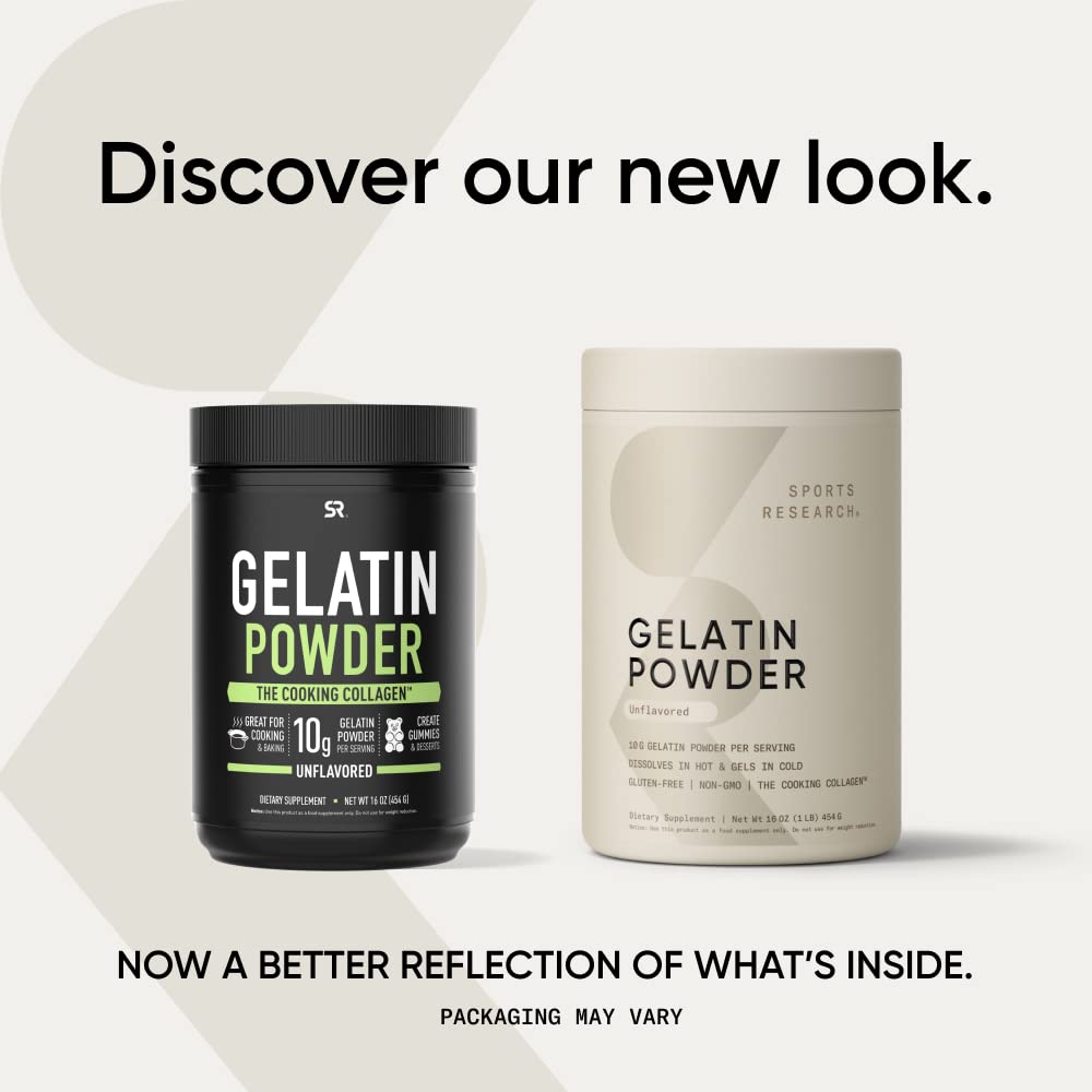 Sports Research Gelatin Cooking Powder dissolves in hot liquids for smooth sauces.