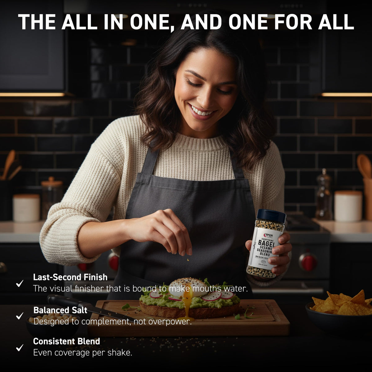 SPQR Everything Bagel Italian sea salt detail for balanced seasoning