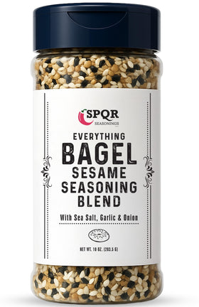 SPQR Everything Bagel Original XL bottle with pour cap for easy seasoning