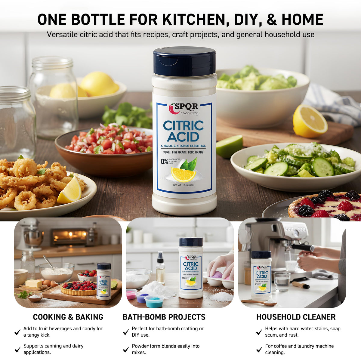 SPQR Citric Acid used in canning and preserving foods