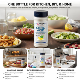 SPQR Citric Acid used in canning and preserving foods