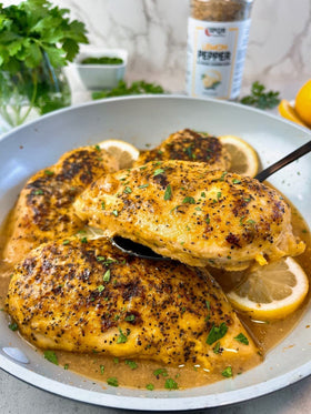 SPQR Lemon Pepper on a fresh salad bowl for bright citrus notes