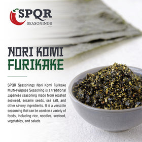 Nori Komi Furikake from SPQR Seasonings enhances meals.