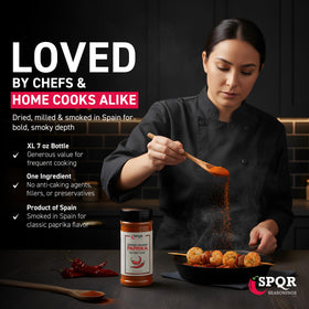 SPQR Seasonings paprika bottle label detail showcasing authenticity