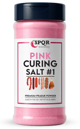 SPQR Seasonings XL bottle of Curing Salt No.1 ready for long-term curing