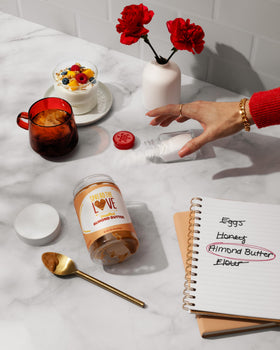 Spread The Love almond butter in a smoothie adds creaminess and flavor