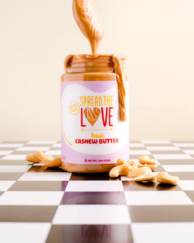 One-ingredient Spread The Love cashew butter; ideal for clean recipes.