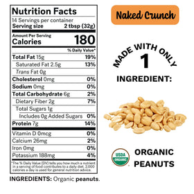 Spread The Love NAKED CRUNCH on toast highlights creamy taste on breakfast slices.