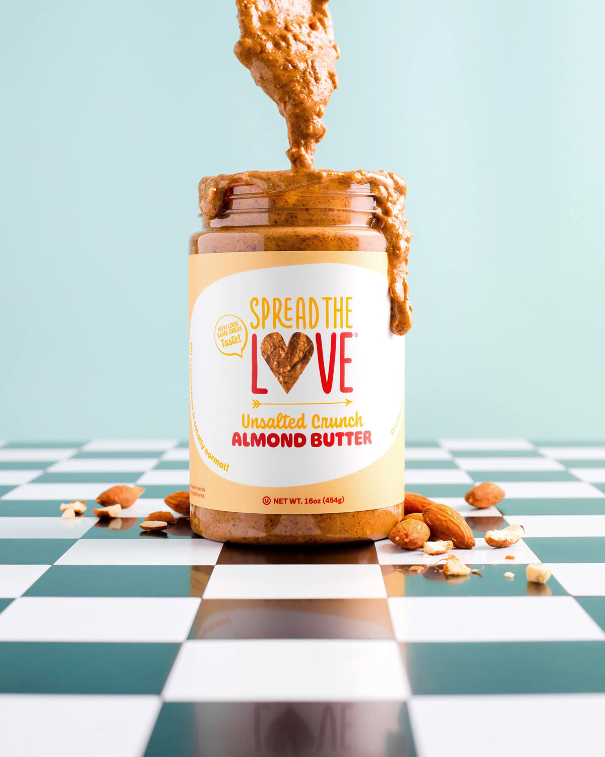 Spread The Love Unsalted Crunch Almond Butter in a smoothie bowl for a creamy crunch