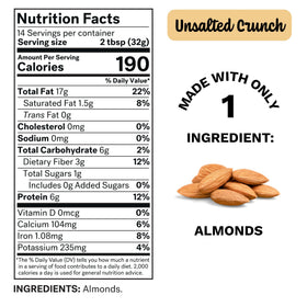 Spread The Love Unsalted Crunch Almond Butter spread on toast for a creamy crunch