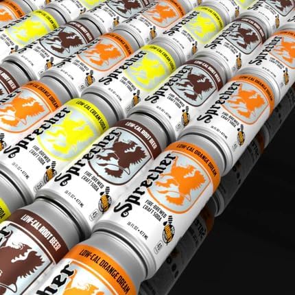 Twelve-pack can display ready for fridge stash, parties, and sharing.
