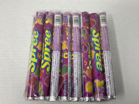 Spree candy rolls brighten parties with vibrant colors.