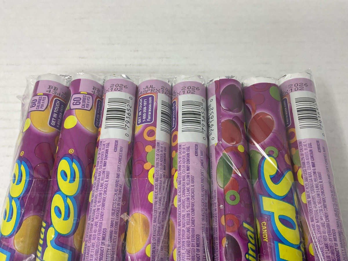 Spree candy rolls for theater snacks and on-the-go moments.