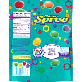 Spree Wonka chewy candy resealable bag close-up for freshness